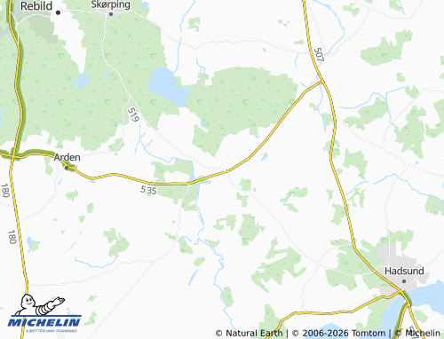 MICHELIN Astrup map - ViaMichelin