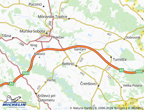 Carte MICHELIN Lipovci - ViaMichelin