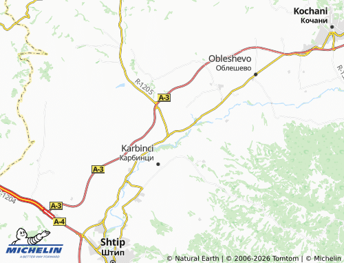 Mapa MICHELIN Krupishte - ViaMichelin