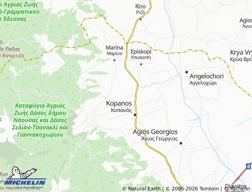Carte MICHELIN Lefkadia - ViaMichelin