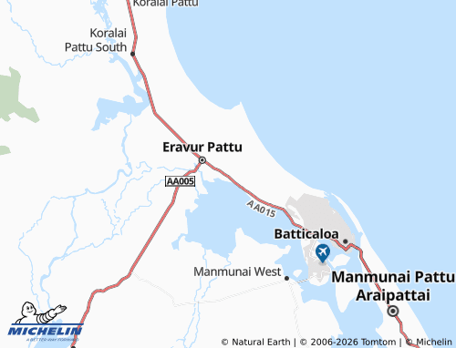 MICHELIN Eravur 02A map - ViaMichelin