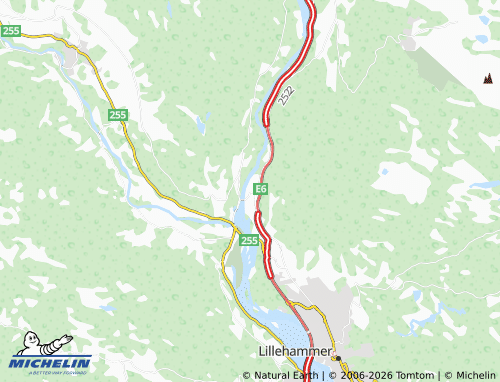 MICHELIN-Landkarte Fåberg - ViaMichelin