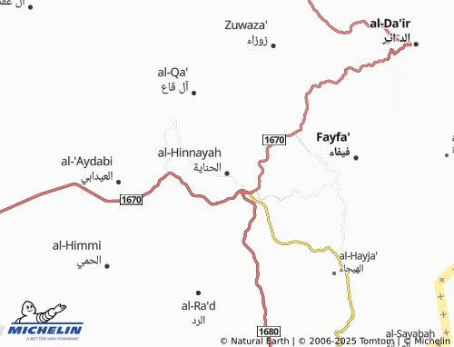 MICHELIN Al Hinnayah map - ViaMichelin