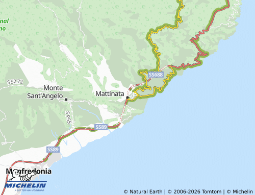 MICHELIN Mattinata map - ViaMichelin