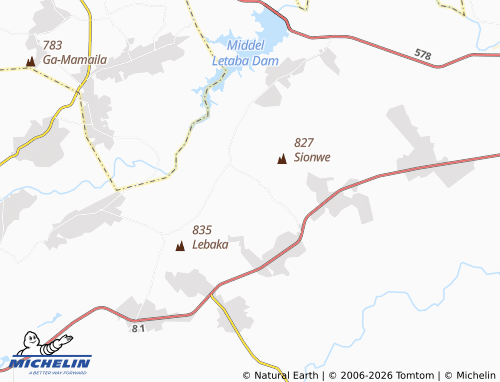 Mappa MICHELIN Sedibeng - ViaMichelin