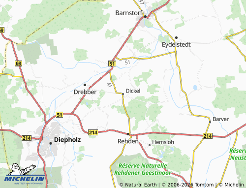 Mapa MICHELIN Dickel - ViaMichelin