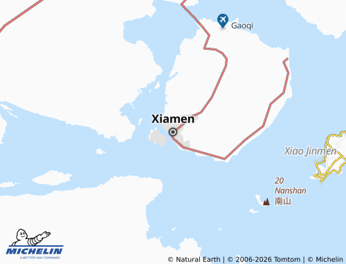 Mapa MICHELIN Xiamen - ViaMichelin