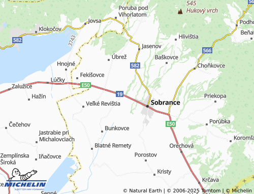 MICHELIN Nižná Rybnica map - ViaMichelin