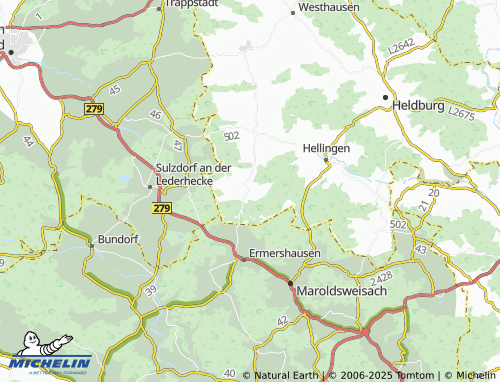 Carte MICHELIN Schweickershausen - ViaMichelin
