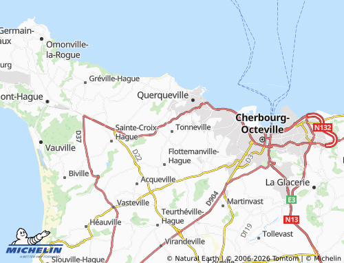 MICHELIN Tonneville map - ViaMichelin