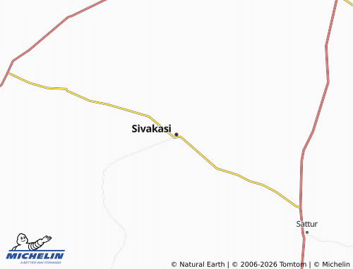 Carte MICHELIN Sivakasi - ViaMichelin