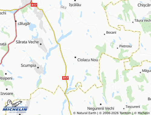 Mappa MICHELIN Ciolacu Nou - ViaMichelin