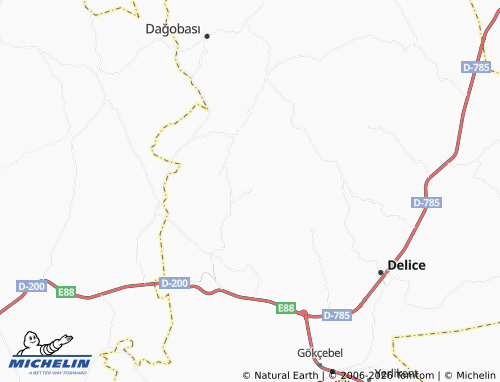 MICHELIN Derekışla map - ViaMichelin