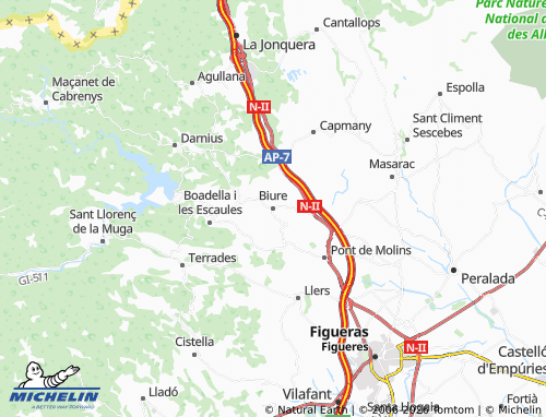 Carte MICHELIN Biure - ViaMichelin