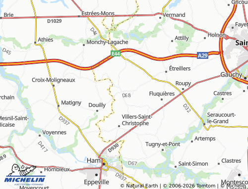 MICHELIN Foreste map - ViaMichelin