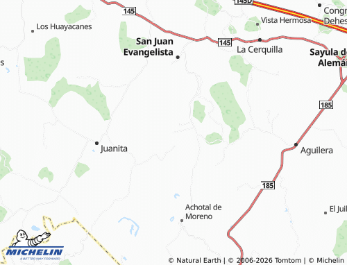 Mapa MICHELIN Laguna Ballaco - ViaMichelin