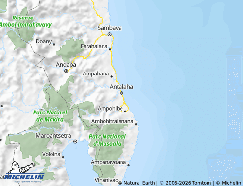 MICHELIN Antalaha map - ViaMichelin