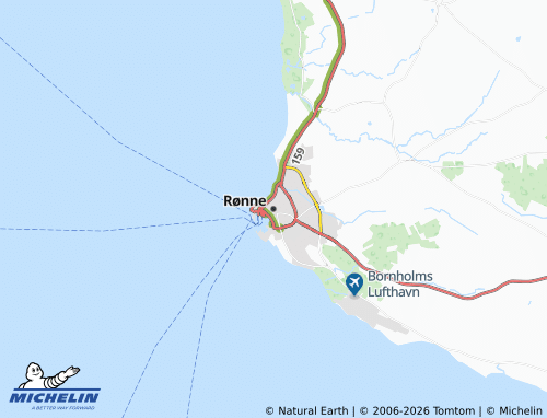 Mapa MICHELIN Rønne - ViaMichelin