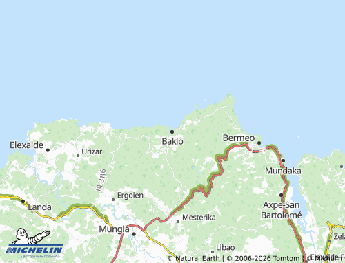 MICHELIN Bakio map - ViaMichelin