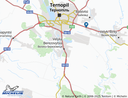 MICHELIN Velyka Berezovytsia map - ViaMichelin