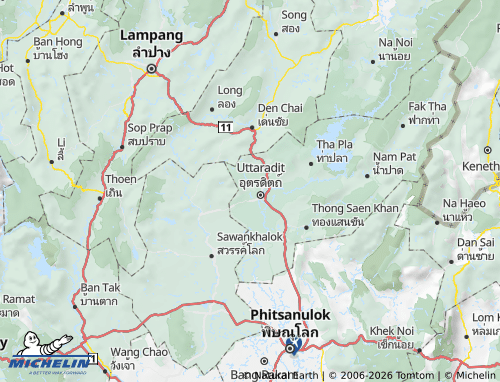 Mappa MICHELIN Amphoe Laplae - ViaMichelin
