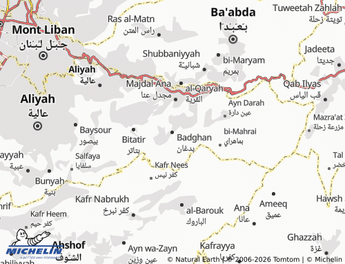 MICHELIN-Landkarte Badghan - ViaMichelin