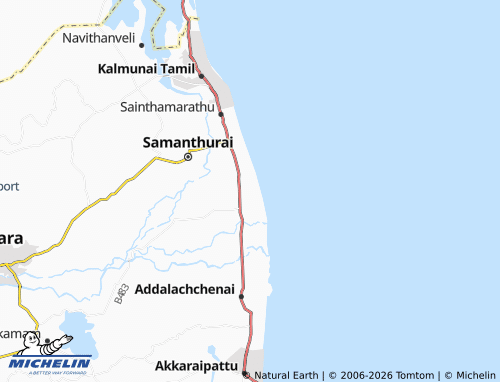 Mappa MICHELIN Ninthavur 08 - ViaMichelin
