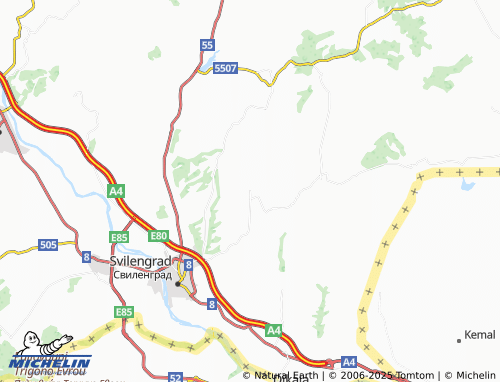MICHELIN Dimitrovche map - ViaMichelin