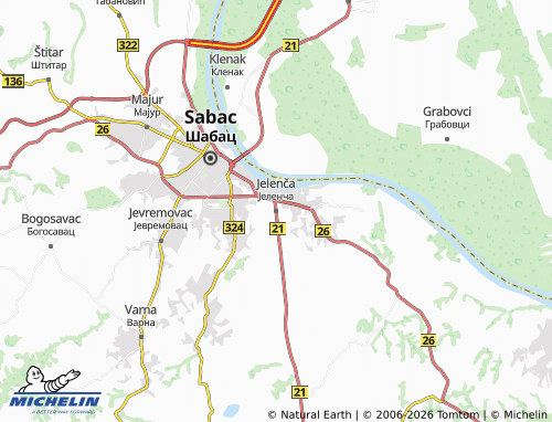 Mapa MICHELIN Jelenča - ViaMichelin