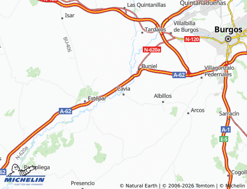 MICHELIN Cavia map - ViaMichelin