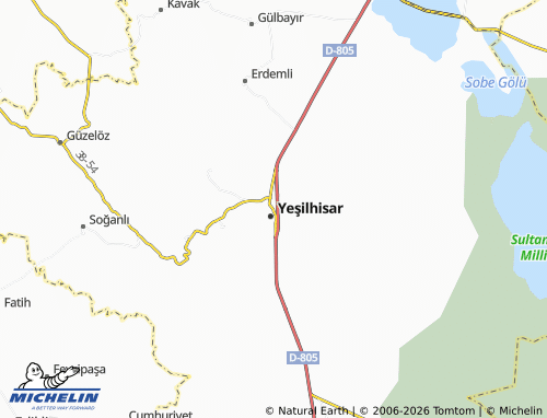 MICHELIN Fevzioğlu map - ViaMichelin