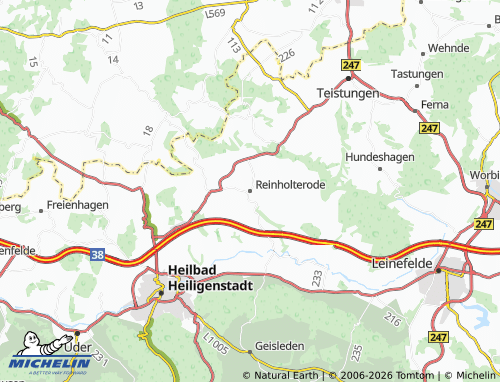Carte MICHELIN Reinholterode - ViaMichelin
