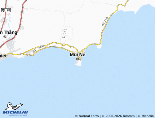 Mapa MICHELIN Mũi Né - ViaMichelin