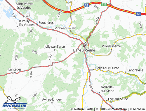 MICHELIN Avaleur map - ViaMichelin