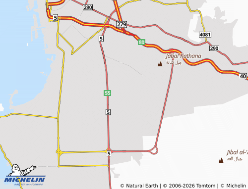 Carte MICHELIN al-Tadamun - ViaMichelin