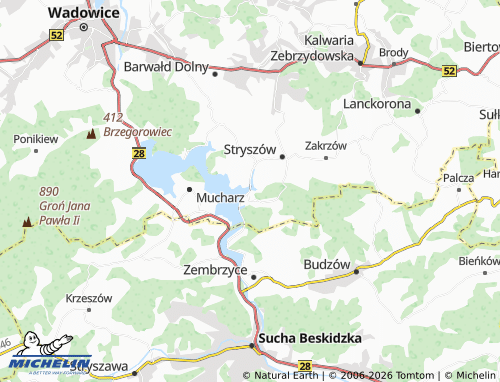 MICHELIN Dąbrówka map - ViaMichelin