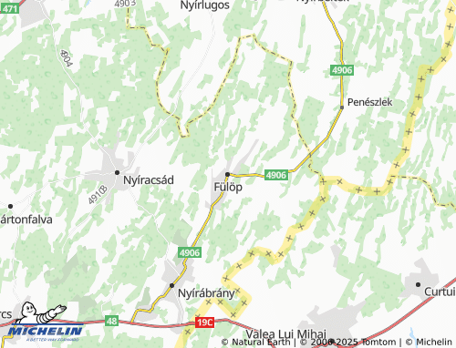 MICHELIN Fülöp map - ViaMichelin