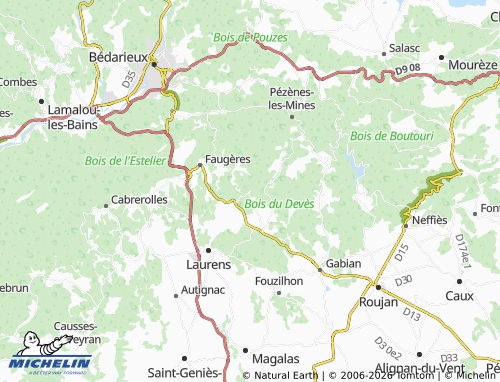 MICHELIN Roquessels map - ViaMichelin