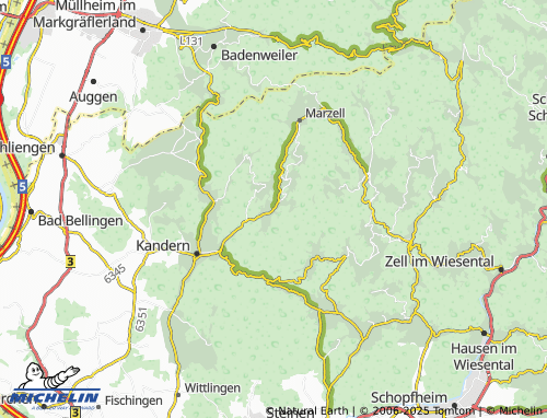MICHELIN-Landkarte Malsburg - ViaMichelin