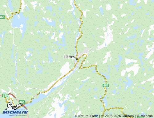 Carte MICHELIN Liknes - ViaMichelin