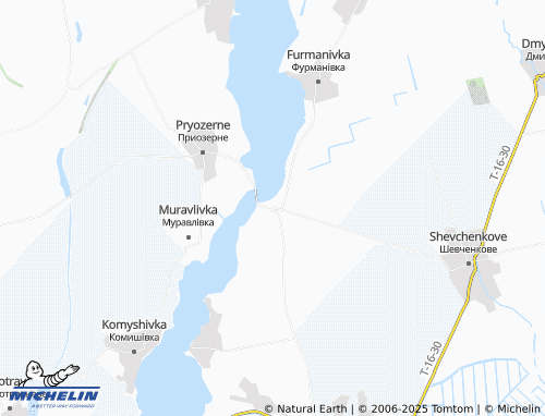 MICHELIN Chervonyi Yar map - ViaMichelin