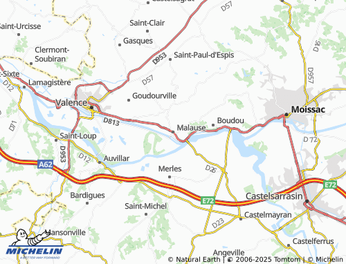 MICHELIN-Landkarte Malause - ViaMichelin