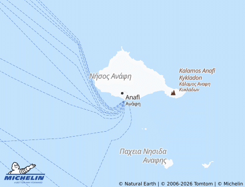 MICHELIN Anafi map - ViaMichelin