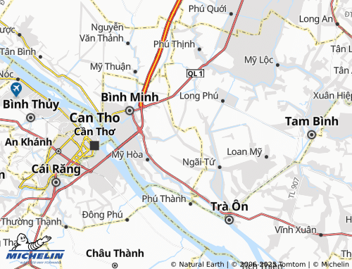MICHELIN-Landkarte Đông Thạnh - ViaMichelin