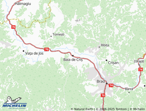 MICHELIN Baia de Criș map - ViaMichelin