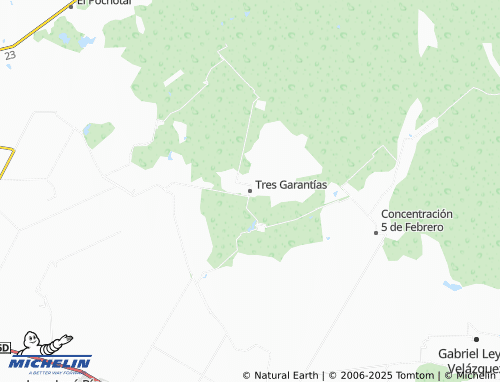 MICHELIN Tres Garantías map - ViaMichelin