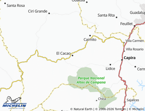 Mappa MICHELIN El Cacao - ViaMichelin