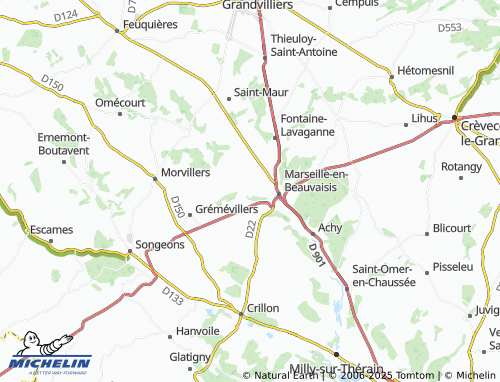 MICHELIN Boissy map - ViaMichelin