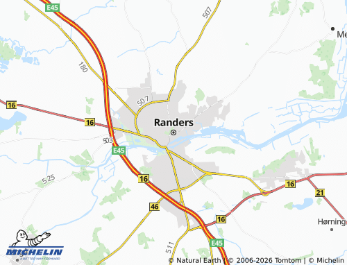 MICHELIN Randers map - ViaMichelin