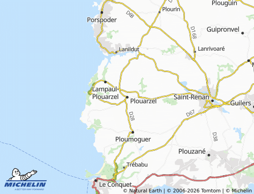 Mappa MICHELIN Plouarzel - ViaMichelin
